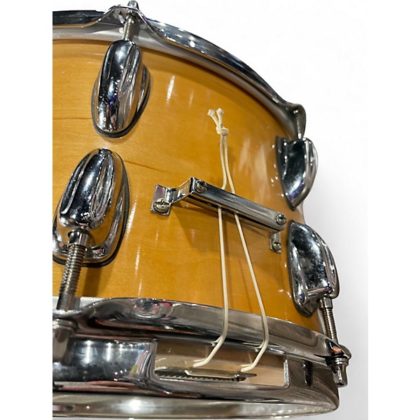 Used Slingerland 13X6.5 Maple Shell Snare Natural Drum