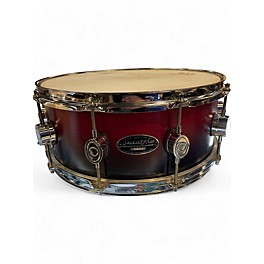 Used PDP by DW 14in Mx Series Snare Red to Black Fade Drum