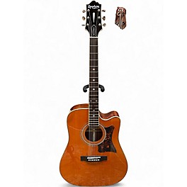 Used Epiphone DR500MCE Masterbuilt Natural Acoustic Electric Guitar