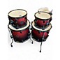 Used Mapex 6 Piece armory magma sparkle Drum Kit