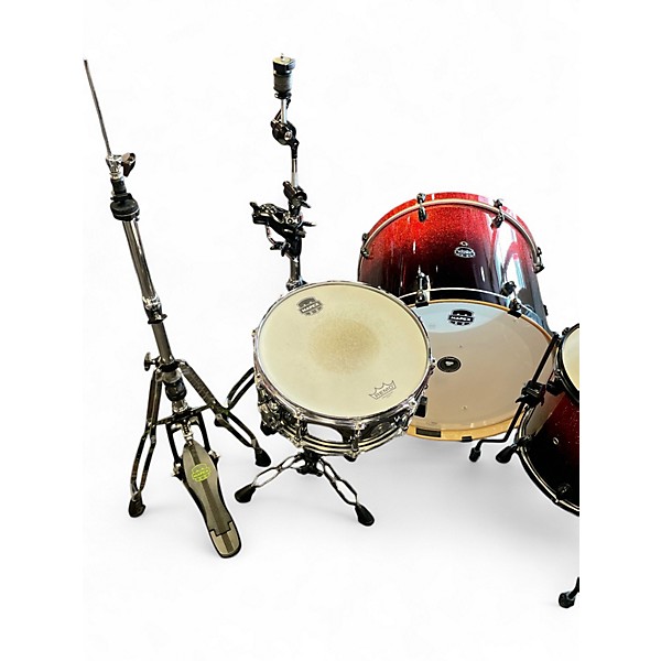 Used Mapex 6 Piece armory magma sparkle Drum Kit