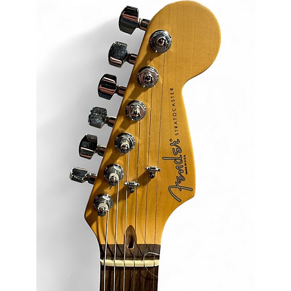 Used Fender American Deluxe Stratocaster 2 Tone Sunburst Solid Body Electric Guitar