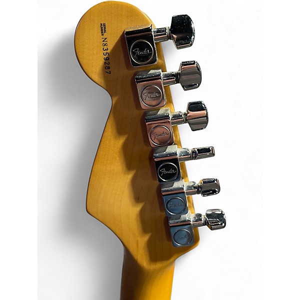 Used Fender American Deluxe Stratocaster 2 Tone Sunburst Solid Body Electric Guitar