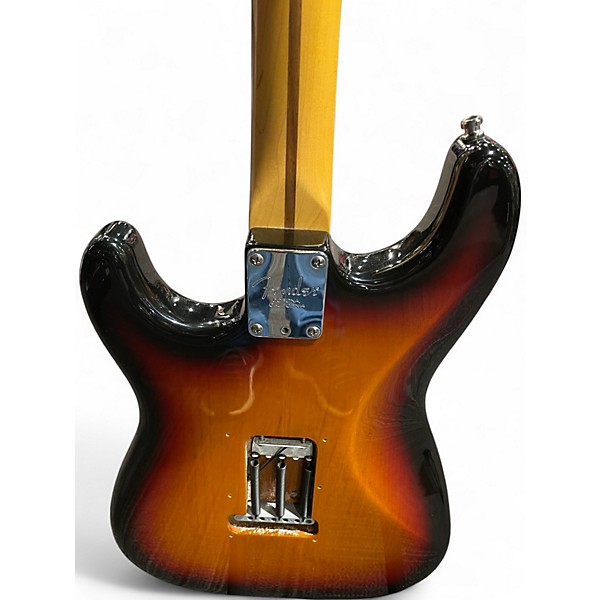 Used Fender American Deluxe Stratocaster 2 Tone Sunburst Solid Body Electric Guitar