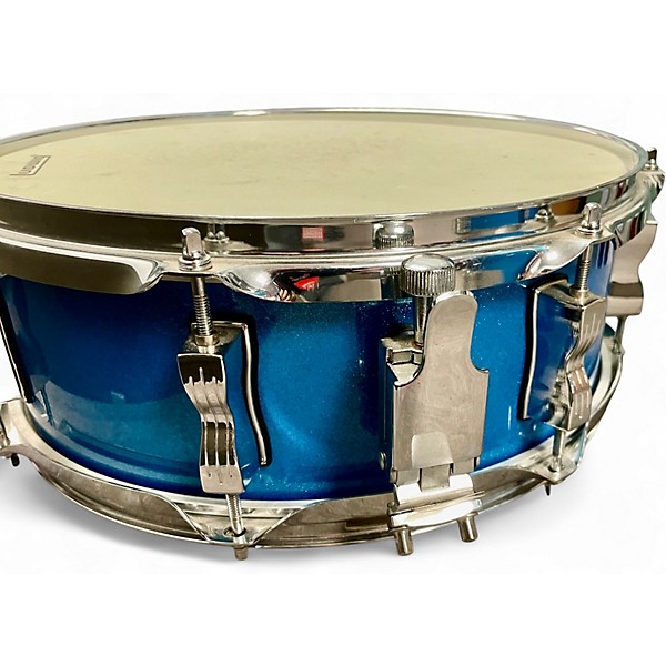 Used Ludwig 5 Piece Element Evolution Blue Drum Kit