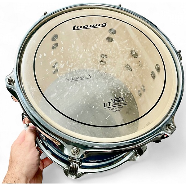 Used Ludwig 5 Piece Element Evolution Blue Drum Kit