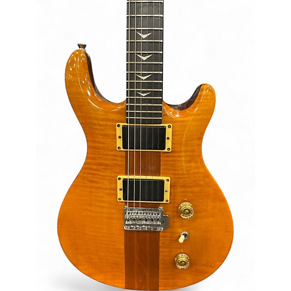 Vintage 1980s Epiphone Spotlight Nouveau Trans Amber Solid Body Electric Guitar