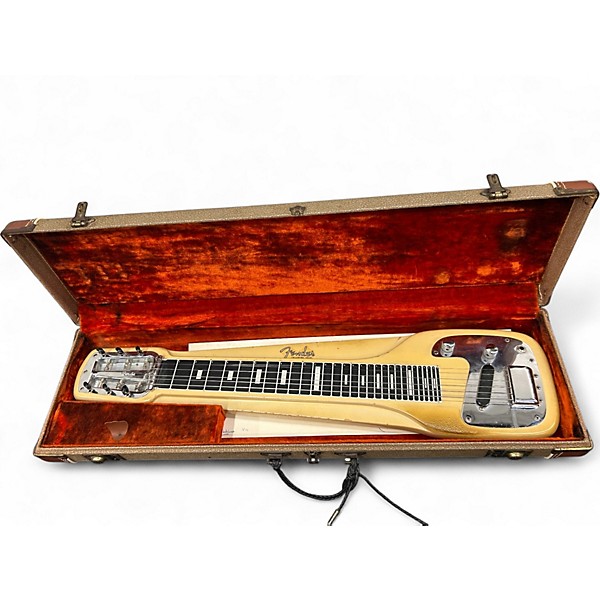 Vintage 1963 Fender CHAMP STUDENT 6 Antique Ivory Lap Steel