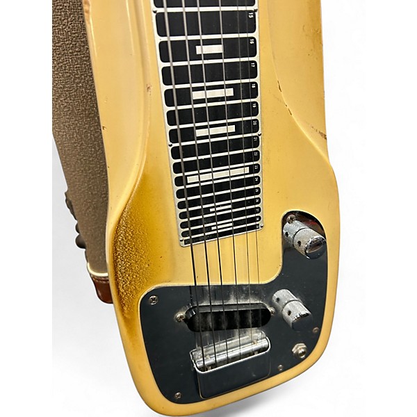 Vintage 1963 Fender CHAMP STUDENT 6 Antique Ivory Lap Steel
