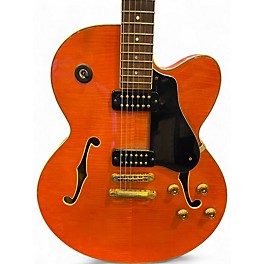 Used 2010s Yamaha AES 1500 ORANGE FLAMETOP Hollow Body Electric Guitar