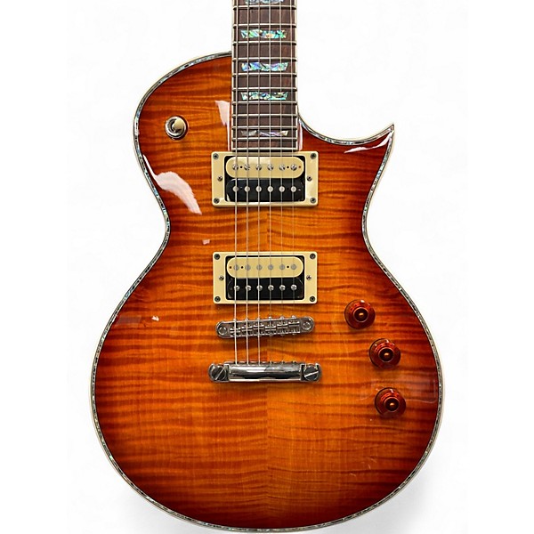 Used ESP EC1000 Deluxe 2 Tone Sunburst Solid Body Electric Guitar