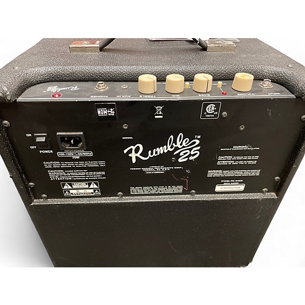 Used Fender Rumble 25 25W 1x8 Bass Combo Amp