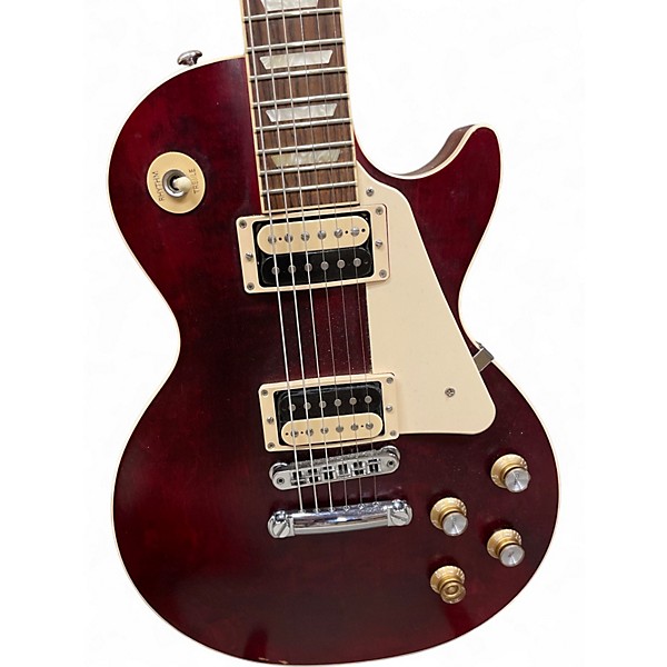 Used Gibson Les Paul Traditional Satin Red Solid Body Electric Guitar