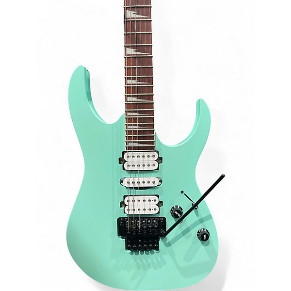 Used Ibanez rg470dx Surf Green Solid Body Electric Guitar