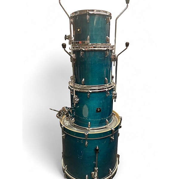 Used TAMA 7 Piece Superstar CLASSIC Blue Drum Kit