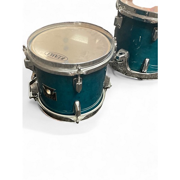Used TAMA 7 Piece Superstar CLASSIC Blue Drum Kit