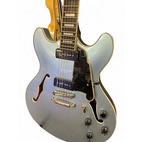 Used D'Angelico Premier Series DC Pelham Blue Hollow Body Electric Guitar