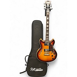 Used D'Angelico Premier Series DC Vintage Sunburst Hollow Body Electric Guitar
