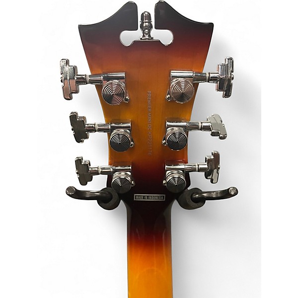 Used D'Angelico Premier Series DC Vintage Sunburst Hollow Body Electric Guitar