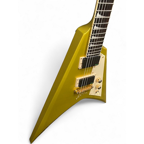 Used ESP LTD KH-V Metallic Gold Solid Body Electric Guitar