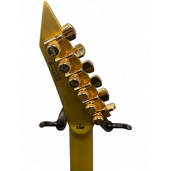 Used ESP LTD KH-V Metallic Gold Solid Body Electric Guitar