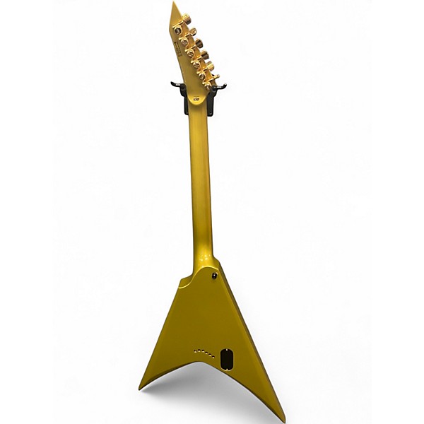 Used ESP LTD KH-V Metallic Gold Solid Body Electric Guitar