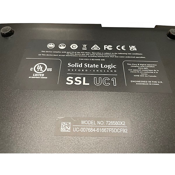 Used 2020s Solid State Logic UC 1 Audio Interface