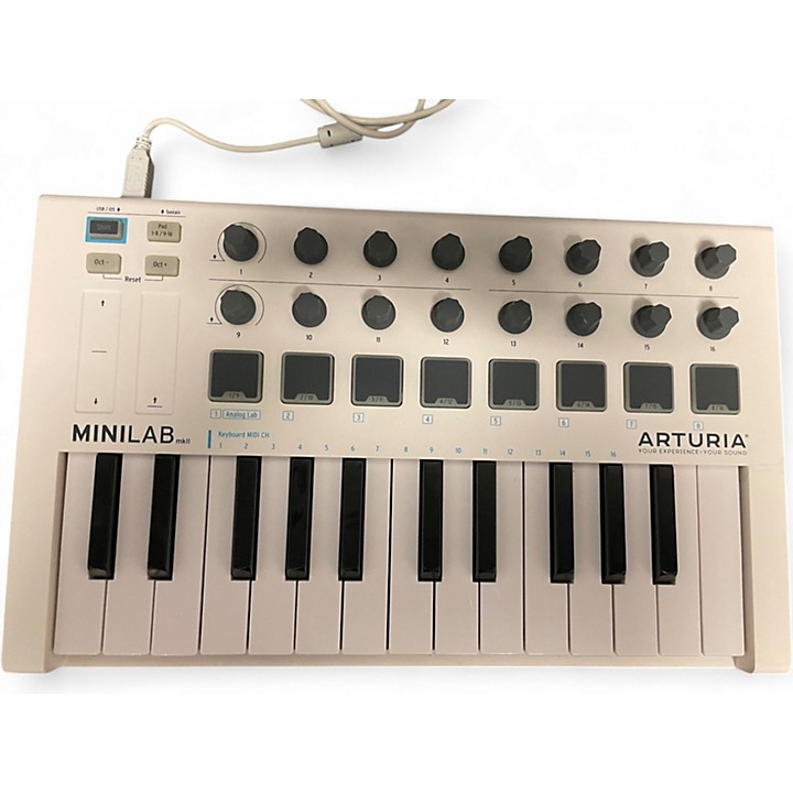 Arturia MiniLab MIDIコントローラー Arturia: MiniLab MKII 25 Key Controller - Orange Limited