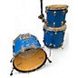Vintage 1970s Ludwig 3 Piece Classic Maple Royal Blue Drum Kit thumbnail
