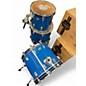 Vintage 1970s Ludwig 3 Piece Classic Maple Royal Blue Drum Kit