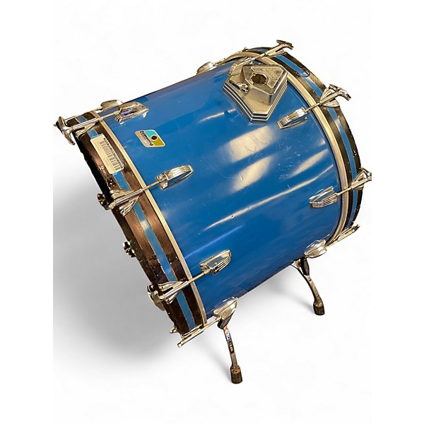 Vintage 1970s Ludwig 3 Piece Classic Maple Royal Blue Drum Kit