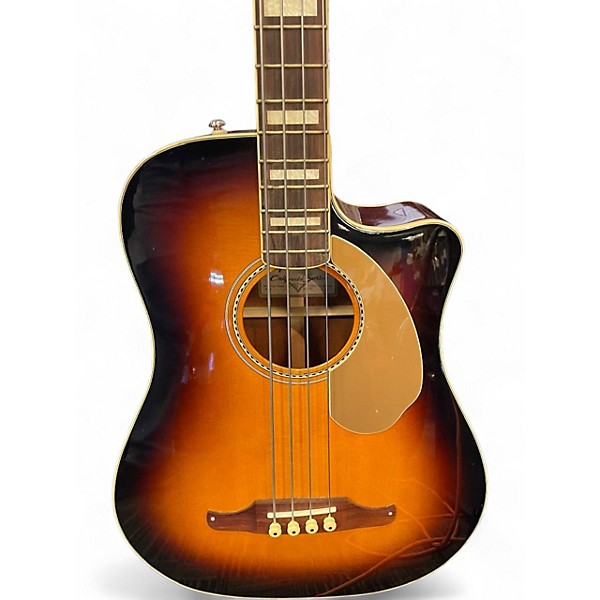 ギター Fender KINGMAN SCE 3TS California Series Used Fender Kingman Bass SCE 3 Tone Sunburst Acoustic Bass