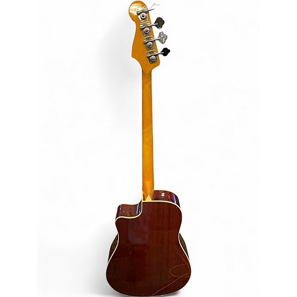 Used Fender Kingman Bass SCE 3 Tone Sunburst Acoustic Bass Guitar