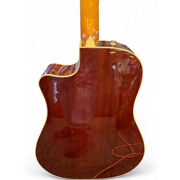 Used Fender Kingman Bass SCE 3 Tone Sunburst Acoustic Bass Guitar