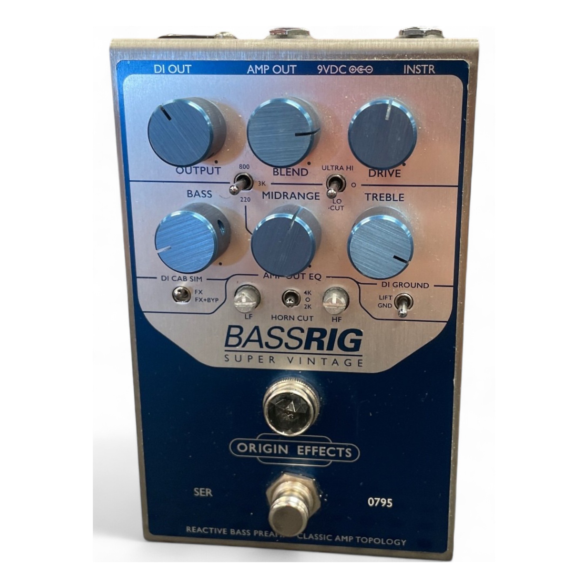 Used Origin Effects BASSRIG Super Vintage Bass Effect Pedal