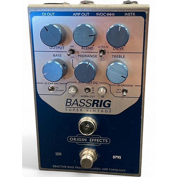 Used Origin Effects BASSRIG Super Vintage Bass Effect Pedal