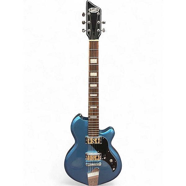 Used Supro 2020BM Westbury Dual Pickup Island Series Ocean Blue Metallic Solid Body Electric Guitar