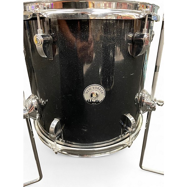Used PDP by DW 4 Piece New Yorker Black Onyx Sparkle Drum Kit