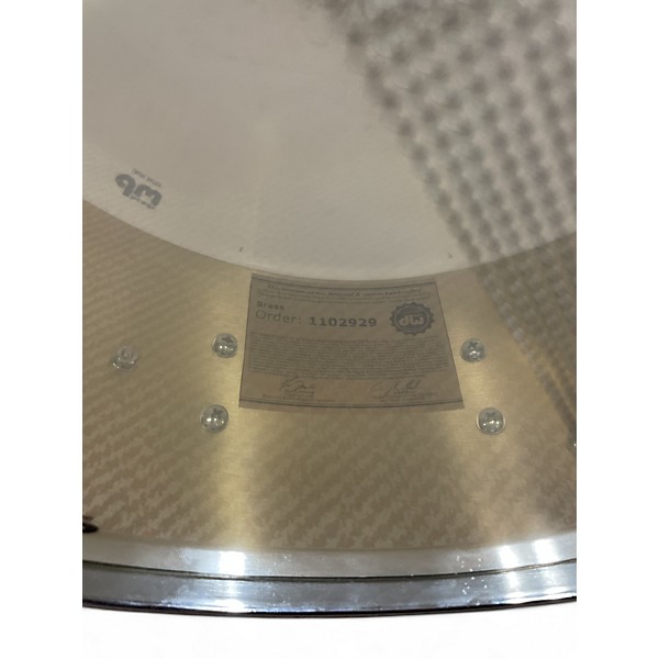 Used DW 5.5X14 Collector's Series Brass Snare Polished Brass Drum