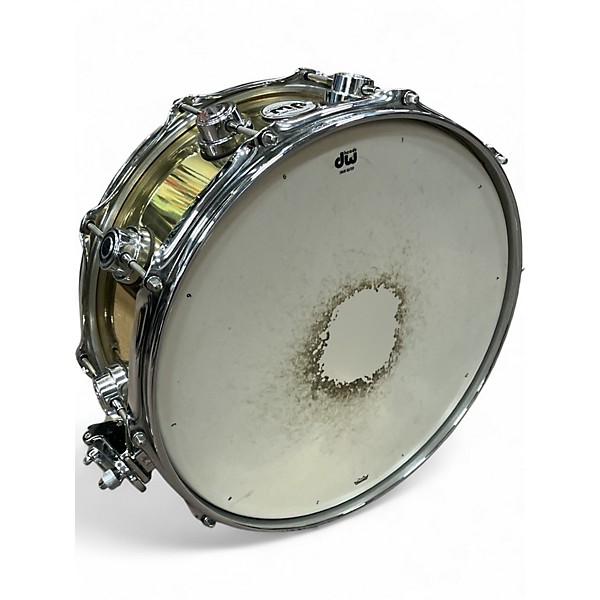 Used DW 5.5X14 Collector's Series Brass Snare Polished Brass Drum