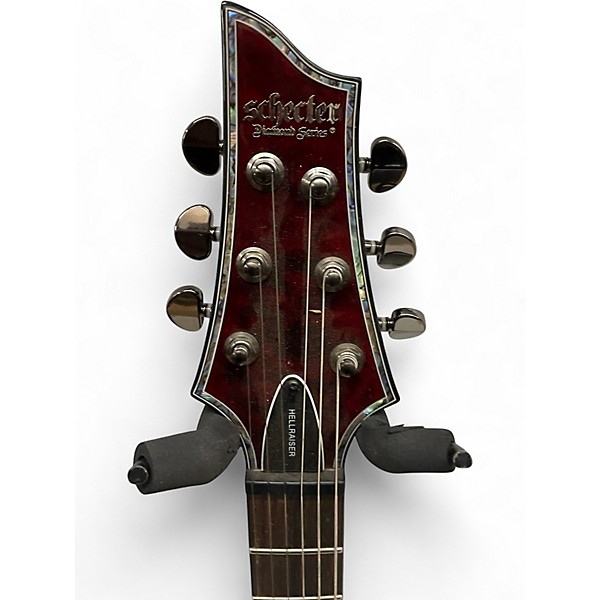 Used Schecter Guitar Research Hellraiser C1 Trans Red Solid Body Electric Guitar