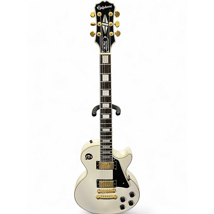 ギター Epiphone Les Paul Custom Pro AlpineWhite Used Epiphone Les Paul Custom Pro Alpine White Solid Body