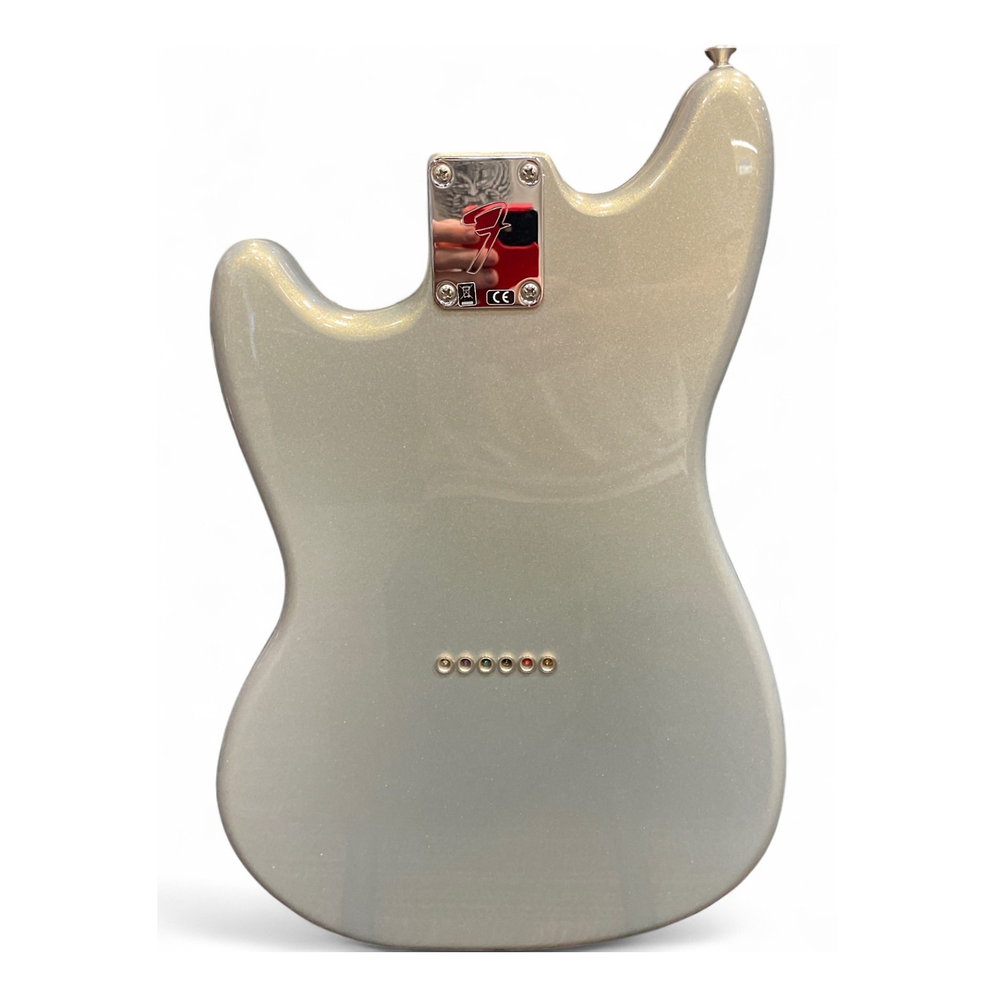 Fender Mustang 90 Silver / フェンダー ムスタング Fender Mustang 90 - Silver with Rosewood Fingerboard