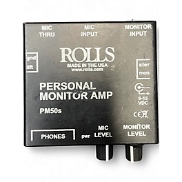 Used Rolls PM50S PERSONAL MONITOR AMP Powered Monitor