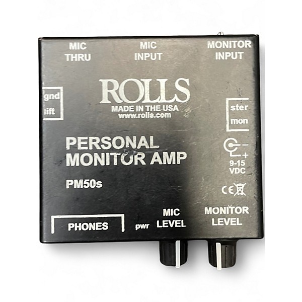 Used Rolls PM50S PERSONAL MONITOR AMP Powered Monitor