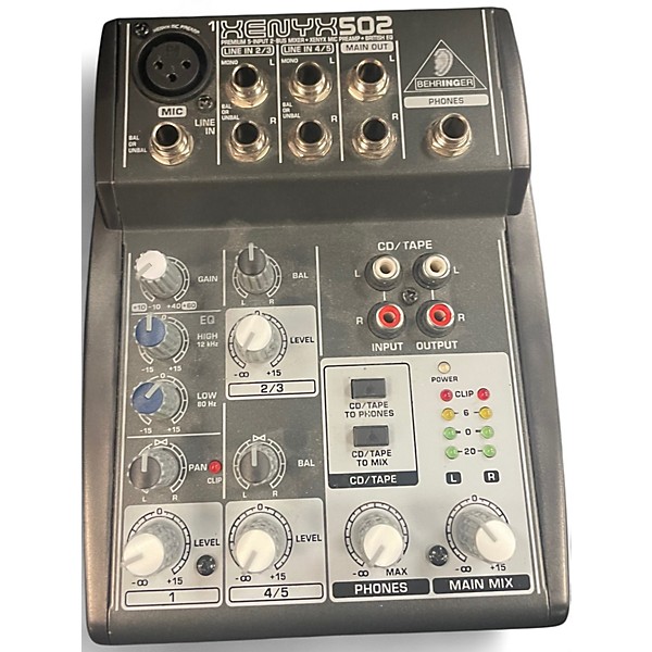 Used Behringer Xenyx 502 Unpowered Mixer