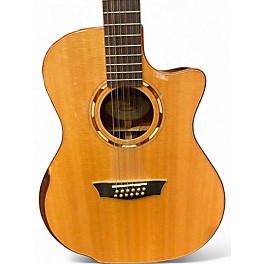 Used Washburn WCG15SCE12 Natural 12 String Acoustic Electric Guitar