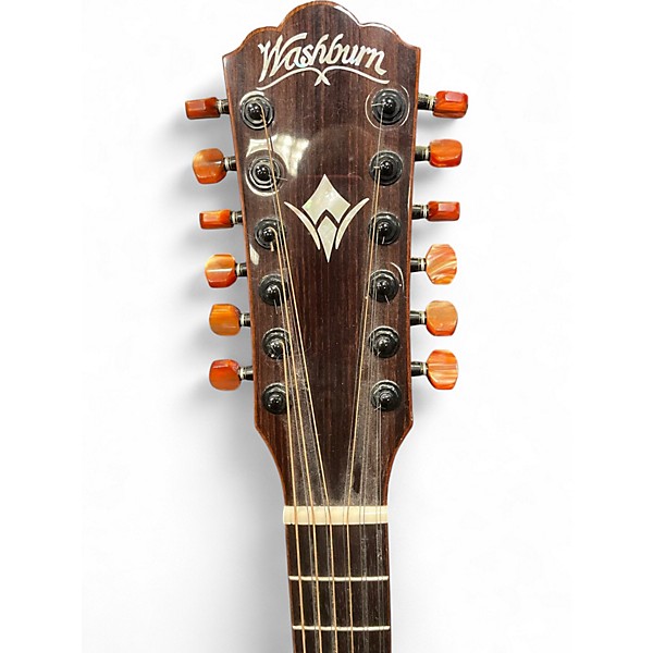 Used Washburn WCG15SCE12 Natural 12 String Acoustic Electric Guitar