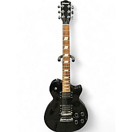 Used Johnson Single Cut Black Solid Body Electric Guitar