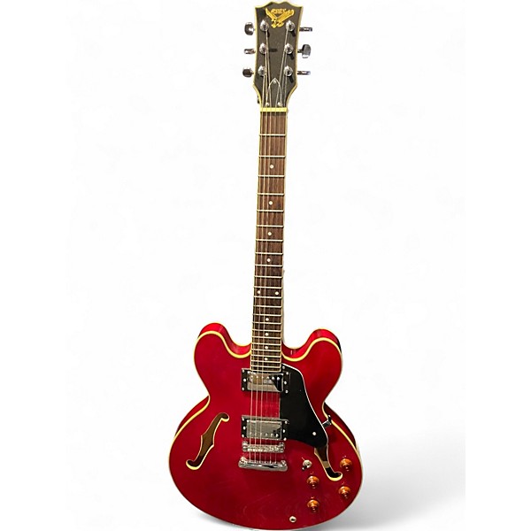 Used S101 Guitars 335 STYLE  Cherry Hollow Body Electric Guitar